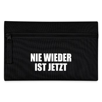 Nie wieder ist jetzt - Federtasche - Schwarz - Vorne
