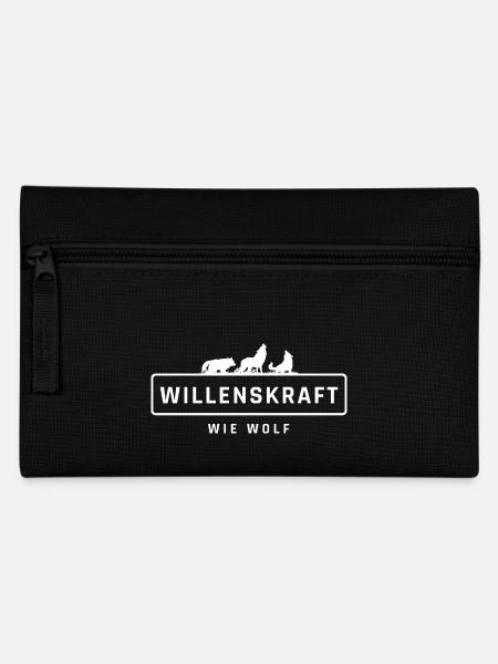 WILLENSKRAFT wie Wolf! - Federtasche - Schwarz
