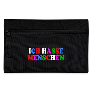 Ich hasse menschen - Federtasche - Schwarz - Vorne