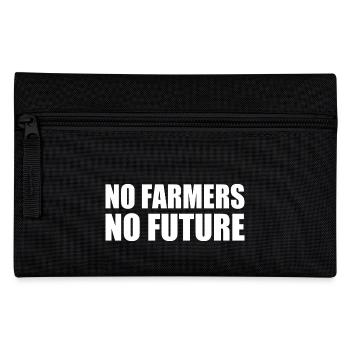 no farmers no future - Pencil Case - black - Front