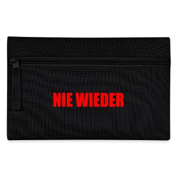 Nie wieder - Federtasche - Schwarz - Vorne