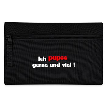 funny saying farting - Pencil Case - black - Front