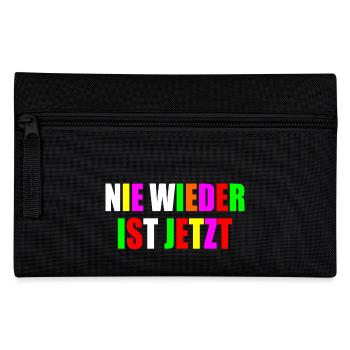 Nie wieder ist jetzt - Federtasche - Schwarz - Vorne