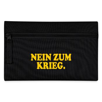 Nein zum krieg - Federtasche - Schwarz - Vorne