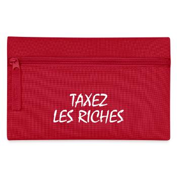 taxez les riches - Trousse - rouge - Devant