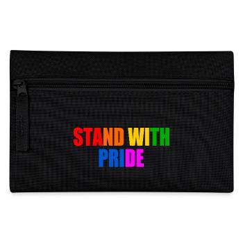Stand with pride - Federtasche - Schwarz - Vorne