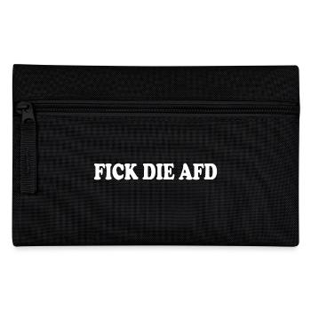 Fick die afd - Federtasche - Schwarz - Vorne