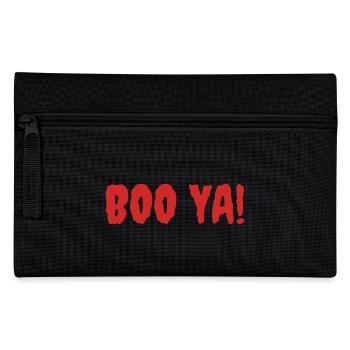 Lebendige Halloween-Boo-Schrei-Illustration - Federtasche - Schwarz - Vorne