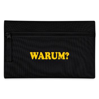 Warum - Federtasche - Schwarz - Vorne