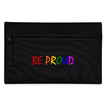 Be proud - Federtasche - Schwarz - Vorne
