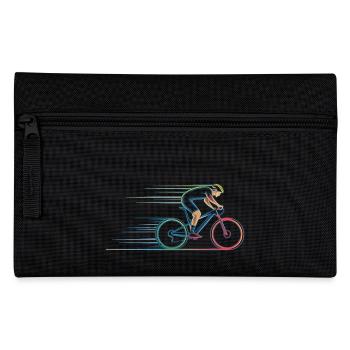 BMX Freestyle Vintage Radfahrer Geschenk Idee - Federtasche - Schwarz - Vorne