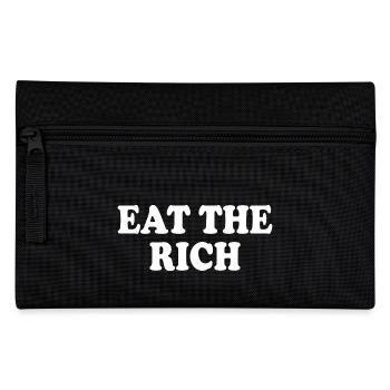 Eat the rich - Federtasche - Schwarz - Vorne