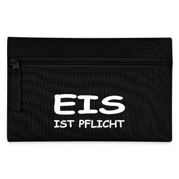Eis - Federtasche - Schwarz - Vorne