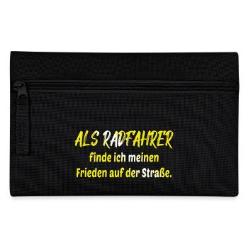 Bicycle Bicycle Bicycle Bike Biker Mountain Bike - Pencil Case - black - Front