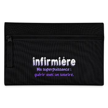 Nurse My Superpower Humor - Pencil Case - black - Front