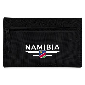Namibia T-Shirt für Fans und Reisende - Federtasche - Schwarz - Vorne
