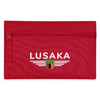 Lusaka T-Shirt für Sambia Fans - Federtasche - Rot - Vorne