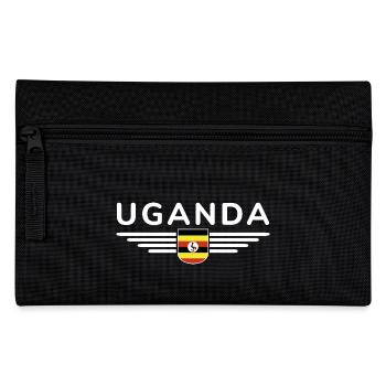 Uganda T-Shirt for Explorers - Pencil Case - black - Front