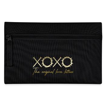 xoxo love you amore Blumen Frauen Valentinstag - Federtasche - Schwarz - Vorne