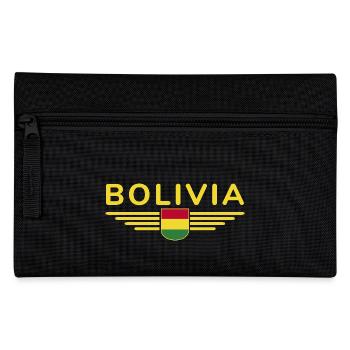 J’aime la Bolivie, T-shirt design de style élégance - Trousse - noir - Devant