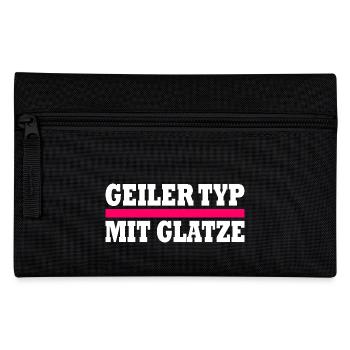 geiler typ mit glatze - Federtasche - Schwarz - Vorne
