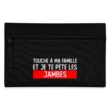 Touch my family - Pencil Case - black - Front