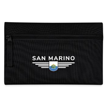 Ich liebe San Marino, Eleganz Stil Design T-Shirt - Federtasche - Schwarz - Vorne
