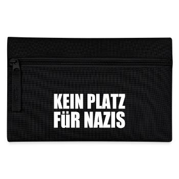 kein platz für nazis - Federtasche - Schwarz - Vorne