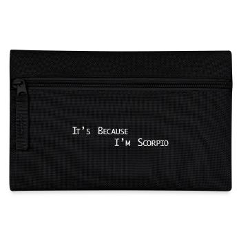 Sternzeichen Skorpion - Federtasche - Schwarz - Vorne