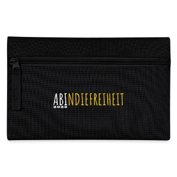 Ab in die Freiheit - ABI 2025 - Abitur - Spruch - Federtasche - Schwarz - Vorne