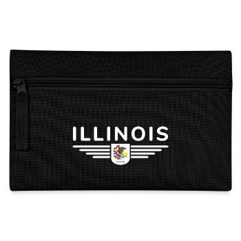 Illinois Fan T-Shirt – Heimatliebe zeigen - Federtasche - Schwarz - Vorne