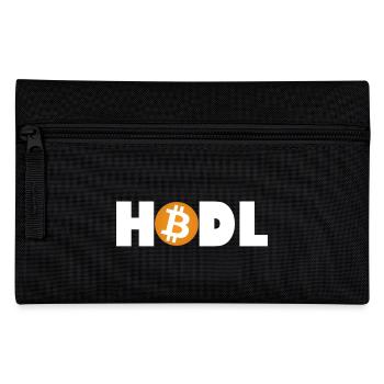 Bitcoin HODL Mode: Enabled - Pencil Case - black - Front