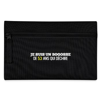 bogosse de 53 ans / cadeau anniversaire homme - Trousse - noir - Devant
