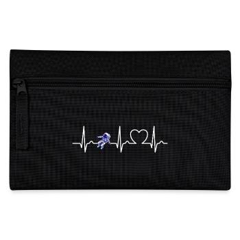 Herzkurve - Puls - EKG - Astronaut - Weltall - Federtasche - Schwarz - Vorne