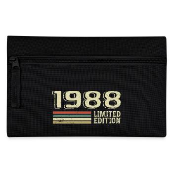 Born in 1988 Birthday 1988 Vintage 1988 - Pencil Case - black - Front