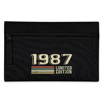 Born in 1987 Birthday 1987 Vintage 1987 - Pencil Case - black - Front