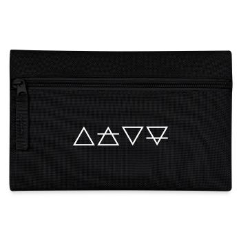 Wicca elements fire air water earth - Pencil Case - black - Front