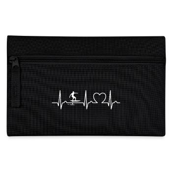 Foil Surfer - Surfer - Herzkurve - Puls - EKG - Federtasche - Schwarz - Vorne