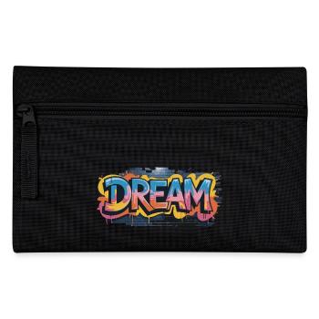 DREAM Graffiti Design voller Farbe und Motivation - Federtasche - Schwarz - Vorne