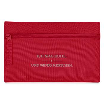 I like peace and quiet few people - Pencil Case - red - Front