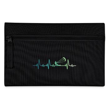 Kitesurfen Heartbeat Kiteboard Surf - Federtasche - Schwarz - Vorne