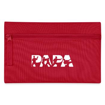 Judo Papa Kampfkunstmeister Silhouette - Federtasche - Rot - Vorne