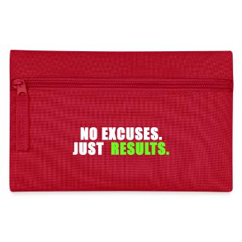 Aucune excuse. Juste des résultats. - Trousse - rouge - Devant
