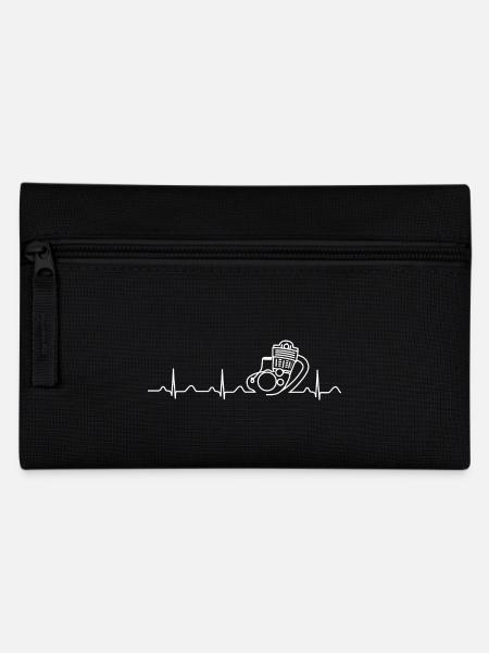 SR500 XT500 Heartbeat weiß - Federtasche - Schwarz