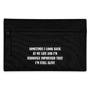 Sagesse drôles frais disant pensées drôles - Trousse - noir - Devant