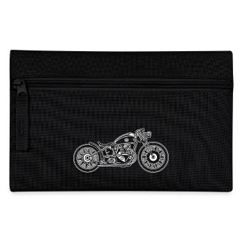 Chopper / Bobber motorcycle 09_white - Pencil Case - black - Front