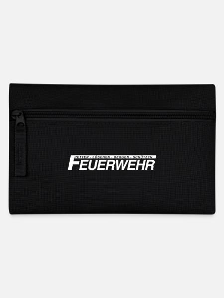 FEUERWEHR Retten Löschen Bergen Schützen - Federtasche - Schwarz