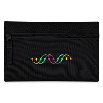 DNA Helix Spirale Kornkreis Schlange Regenbogen - Federtasche - Schwarz - Vorne