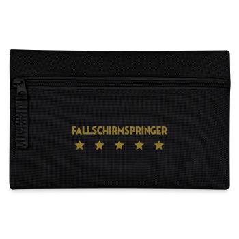 Fallschirmspringen Fallschirmspringer Skydiving - Federtasche - Schwarz - Vorne