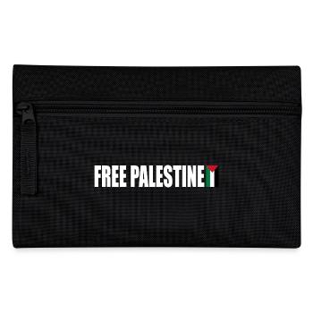 Free palestine - Federtasche - Schwarz - Vorne